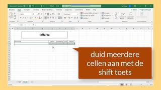 maken van een offerte met excel [upl. by Jaddan]