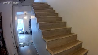 DIY Carpet to Laminate Stair Remodel [upl. by Novrej]