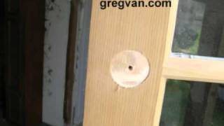 Drilling Hole For Door Knob In French Door  Contractor Pro Secrets [upl. by Atiz]