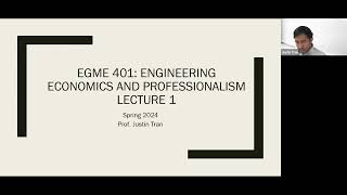 EGME 401 SPRING 2024 Week 1 Lecture 1 [upl. by Estas645]