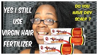 HOW I FIX MY DRY SCALP WITH VIRGIN HAIR FERTILIZER [upl. by Enifesoj929]