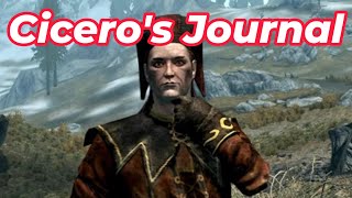 Scary Skyrim Lore Ciceros Journal [upl. by Meid962]