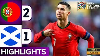 Portugal vs Scotland 21 all goals amp highlights  UEFA Nations League 2024  900portugalronaldo [upl. by Isteb]