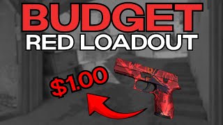 BEST RED Budget Loadout ❗ KNIFEGLOVE COMBO CS2 [upl. by Iztim]