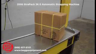 STRAPACK JK5 AUTOMATIC STRAPPING MACHINE [upl. by Naltiac]