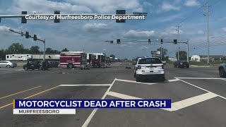 Motorcyclist dies after crash at Murfreesboro intersection [upl. by Rodmur]