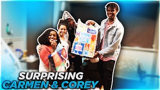 SURPRISING CARMEN AND COREY VERY EMOTIONAL [upl. by Launame]