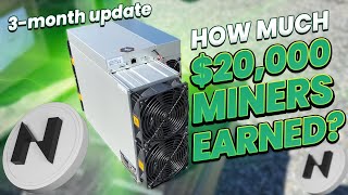 How Much Did My 20000 of Miners Earn in 3 Months [upl. by Luedtke]