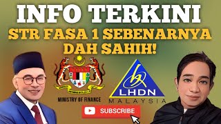 TERKINI PAYMENT STR FASA 1 SEBENARNYA DAH SAHIH IKUTI INFO [upl. by Verine]