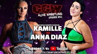 CCW Alive Wrestling Episode 161 quotBrickhousequot feat Kamille Anna Diaz Pedro Pablo and Ariel Levy [upl. by Carine]