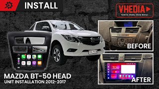 Mazda BT 50 Head Unit Installation 20122017 [upl. by Yanehc]