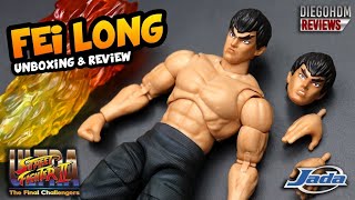 FEI LONG Jada Toys Ultra Street Fighter 2 Unboxing e Review BR  DiegoHDM [upl. by Gnaw]