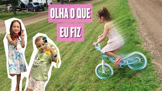 BICICLETA LADEIRA A BAIXO E PRIMEIRO MERGULHO  VIAGEM DE TRAILER EM FAMÍLIA  RV  FLÁVIA CALINA [upl. by Larue330]