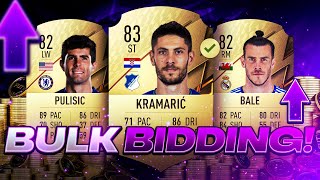 Bulk Bidding With Players Who Always Work FIFA 22 Trading Method [upl. by Ahsya455]