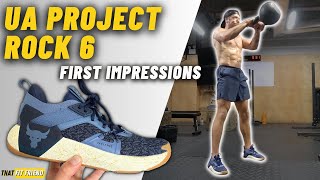 UA PROJECT ROCK 6  First Impressions amp Workout [upl. by Otilesoj]