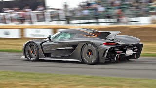 Koenigsegg Jesko Absolut  Engine Start Up Accelerations Fly Bys and Brutal Sounds [upl. by Ube604]