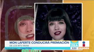 Mon Laferte conducirá entrega de premios MTV MIAW  Noticias con Paco Zea [upl. by Suoirtemed]