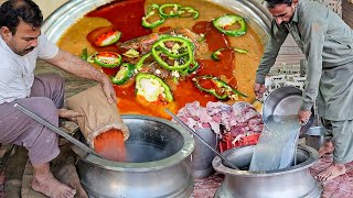 Nihari Making Recipe  Cooking 100 KG Giant Beef Nalli Maghaz Nihari  National Food Making Process [upl. by Pisarik355]