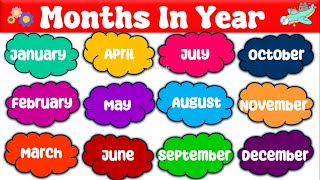 Name Of Twelve Months  January February to December  January February Spelling  Months Name [upl. by Ennaitsirhc]