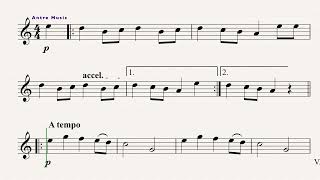 Kalinka  Easy Flute Sheet Music [upl. by Catarina610]