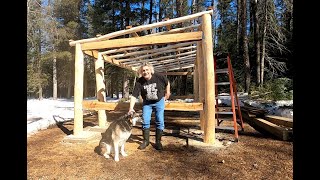 Building a Pole Barn for the Wood Mizer LX55 [upl. by Lolanthe]