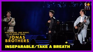 Jonas Brothers  quotInseparablequot  quotTake A Breathquot Live on The Tour Acoustic [upl. by Millur]