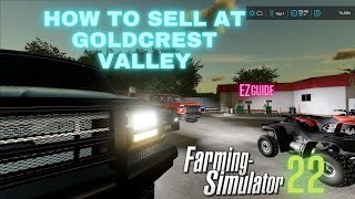 FS22 How To Sell To Goldcrest Valley [upl. by Stephanie]