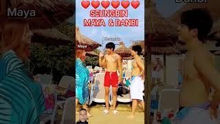 Theyre still together greenscreen seungbin danbi maya summer love happy moments retro wow [upl. by Jazmin]