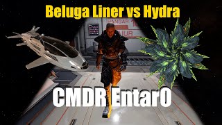 Elite Dangerous Beluga Liner vs Hydra  FAOFF  HOTAS [upl. by Micah]