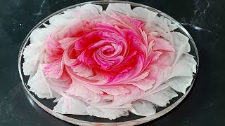 1464 My First Attempt At A Resin Rose Using The 3D Bloom Technique [upl. by Caye]