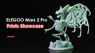 ELEGOO Mars 2 Pro  Printing Showcase [upl. by Ellenaj]