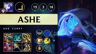 Ashe ADC vs Corki Triple Kill Dominating  EUW Challenger Patch 1421 [upl. by Lacy490]