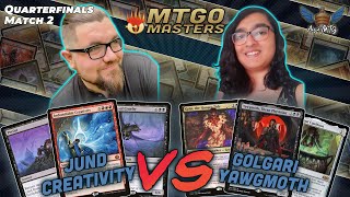 Jund Creativity vs Golgari Yawgmoth  MTG Modern  MTGO Masters  Quarterfinals  Match 2 [upl. by Nilhsa957]