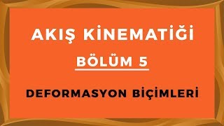 AKIŞKAN KİNEMATİĞİ 5 Deformasyon Biçimleri [upl. by Egas]