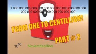 💥 NUMBERBLOCKS FROM ONE TO CENTILLION 💥 part 2 [upl. by Isiahi484]