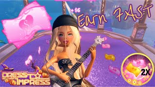 DRESS TO IMPRESS EARN FAST CURRENCY 10k PER HOUR amp X2 GAMEPASS [upl. by Arundell]