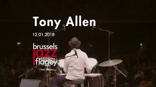 tony allen live at flagey  brussels jazz festival 2018 [upl. by Darra]