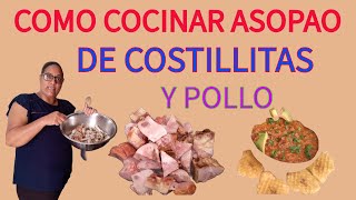 Asopao de Pollo con Costillitascocinandoenfamiliard [upl. by Margaretta]