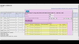 Link Multiple Inward SUBCONTRACT Return Stock GRN To Single Purchase GRN simpliRP ERP MSME SME ERP [upl. by Aronle]