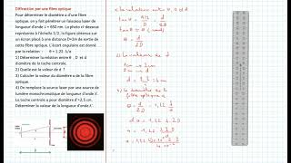 Diffraction par une fibre optique [upl. by Vieva463]