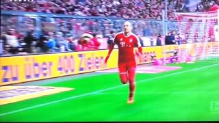 Arjen Robben goal celebration fail [upl. by Htebyram546]