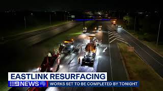 EastLink resurfacing completed 9News [upl. by Glasgo374]