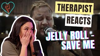 Therapist Reacts to Jelly Roll  Save Me jellyroll country countrymusic reaction inspiration [upl. by Nide]