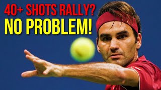 Roger Federer Rallies But They Get Increasingly Longer [upl. by Peednam]