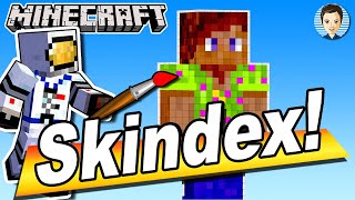 how to use skindex skins in bedrock minecraft [upl. by Inge935]