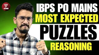 Most Expected Puzzles IBPS PO Mains 2024  Yashraj Sir  Veteran [upl. by Basir77]