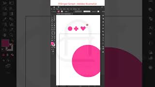 How to fill object with objects using Fillinger Script  Adobe Illustrator  Short  Artistcha [upl. by Evalyn]