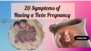 20 Symptoms of having a twin pregnancy  twins baby [upl. by Lavern738]