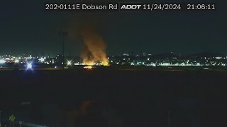 Fire near Loop 202 and Dobson Road [upl. by Aron]