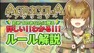 【 アグリコラ 】初めてのあなたに贈る 詳しい わかる ルール解説【 Agricola  インスト  BGA  ボードゲームアリーナ  Vtuber テトランパトル 】 [upl. by Lertnom908]